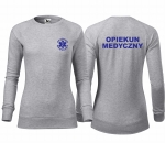 Bluza DAMSKA OPIEKUN MEDYCZNY SREBRNY MELANŻ (M3)
