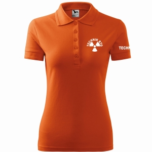 Koszulka POLO damska z nadrukiem TECHNIK RTG POMARAŃCZOWA (11)