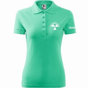Koszulka POLO damska z nadrukiem TECHNIK RTG MIĘTOWA (95)