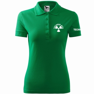 Koszulka POLO damska z nadrukiem TECHNIK RTG ZIELEŃ TRAWY (16)