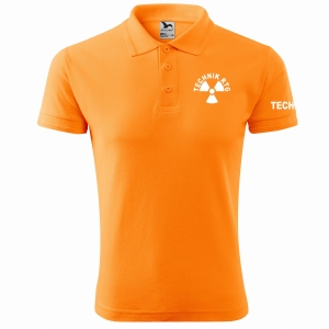 TECHNIK RTG  koszulka POLO męska Z NADRUKIEM MANDARYNKA (A2)