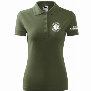 Koszulka polo damska DIAGNOSTA LABORATORYJNY KHAKI (09)