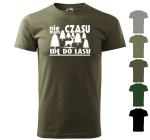 Koszulka męska t-shirt NIE MAM CZASU IDĘ DO LASU 