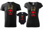 Zestaw Koszulek ŚWIĄTECZNYCH Mama TATA Córka lub Syn 2+1