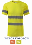 Koszulka ODBLASKOWA HV PROTECT  męska fluorescencyjna (1v9) Malfini RIMECK 