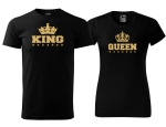 KING QUEEN Koszulki dla Par