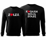 Bluzy dla Par ZOŁZA KOCHAM MOJĄ ZOŁZĘ prezent na walentynki