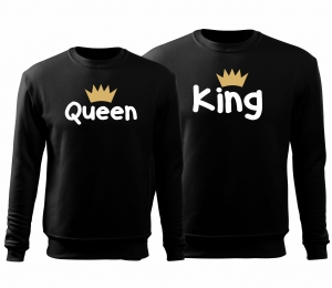 Bluzy dla Par  KING  QUEEN prezent na walentynki