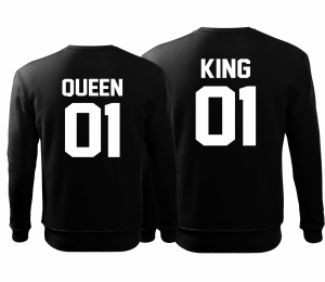 Bluzy dla Par  KING 01 QUEEN 01 prezent na walentynki