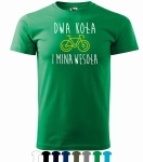 DWA KOŁA I MINA WESOŁA + ROWER Koszulka dla Rowerzysty 