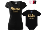 MAMA CÓRKA IDEALNA Zestaw koszulka + body dla Mamy i Córki 