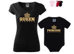 QUEEN PRINCESS  Zestaw koszulka + body dla Mamy i Córki