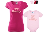 BEAUTY MINI BEAUTY  Zestaw koszulka + body dla Mamy i Córki 