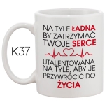 KUBEK DLA PIELĘGNIARKI  prezent -Na tyle ładna