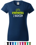 Koszulka damska KSIĘŻNICZKA Z BAJKIEM ROWER super PREZENT 
