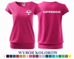 Koszulka damska CITY ELEKTRORADIOLOG nadruk PRZÓD I TYŁ