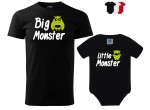  Zestaw koszulka + body dla Taty i Syna BIG MONSTER LITTLE MONSTER