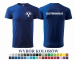 Koszulka męska BASIC ELEKTRORADIOLOG  nadruk PRZÓD I TYŁ