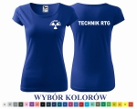 Koszulka damska PURE TECHNIK RTG nadruk PRZÓD I TYŁ
