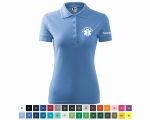 Koszulka damska POLO (210) FIZJOTERAPEUTA nadruk PRZÓD I RĘKAWEK 