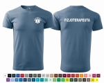 FIZJOTERAPEUTA męska koszulka BASIC  z ESKULAPEM