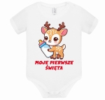 Świąteczne Body dla dziewczynki MOJE PIERWSZE ŚWIĘTA 