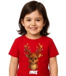 Koszulka JUNIOR świąteczna  SŁODKI RENIFER + IMIĘ