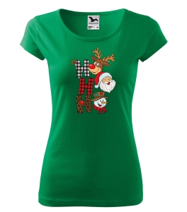 Koszulka damska świąteczna HO HO HO