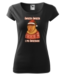 Koszulka damska świąteczna ŚWIĘTA ŚWIĘTA I PO ŚWIĘTACH nosacz