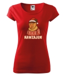Koszulka damska świąteczna NAWZAJEM NOSACZ