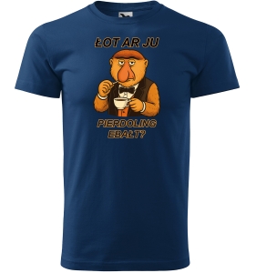 Koszulka męska śmieszna ŁOT AR JU PIERDOLING EBAŁT?