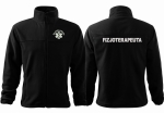 WYPRZEDAŻ 1 SZT ROZMIAR 3XL Polar męski z haftem FIZJOTERAPEUTA haft PRZÓD i TYŁ Malfini  CZARNY