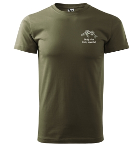 Koszulka Wędkarska T-SHIRT z haftem dla Wędkarza + haft imię , tekst