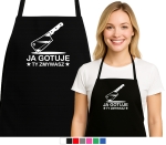 Fartuch kuchenny JA GOTUJĘ TY ZMYWASZ