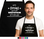 Fartuch kuchenny Gdy (imię) gotuje wszystkim smakuje 