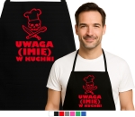 Fartuch kuchenny UWAGA ( IMIĘ ) W KUCHNI