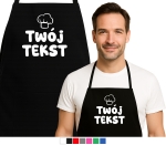 Fartuch kuchenny  TWÓJ TEKST, IMIĘ, NAPIS "czapka kucharska"
