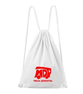 Plecak płócienny MDP STRAŻ EASYGO Młodzieżowa Drużyna Pożarnicza BIAŁY