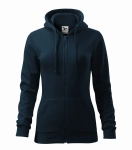 WYPRZEDAŻ 1 szt. ROZMIAR XXL Bluza TRENDY ZIPPER damska (411) GRANATOWA 