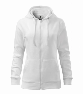 WYPRZEDAŻ 1 szt. ROZMIAR XXL Bluza TRENDY ZIPPER damska (411) BIAŁA 