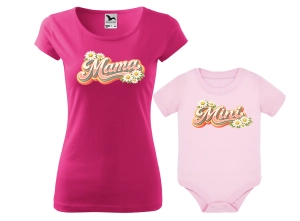 Zestaw koszulka + body dla Mamy i Córki MAMA MINI